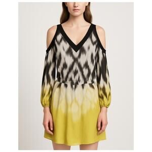 Anthropologie Leifsdottir Silk Cold Shoulder Dress Size 6